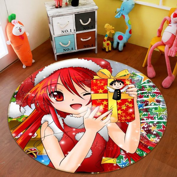 3D Christmas Girl 1998 Anime Non Slip Rug Mat YYA1612