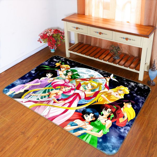 3D Sailor Moon 144 Japan Anime Non Slip Rug Mat Room Mat Round Elegant Carpet 